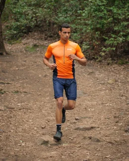Maillot trail manches courtes homme Guada Polka