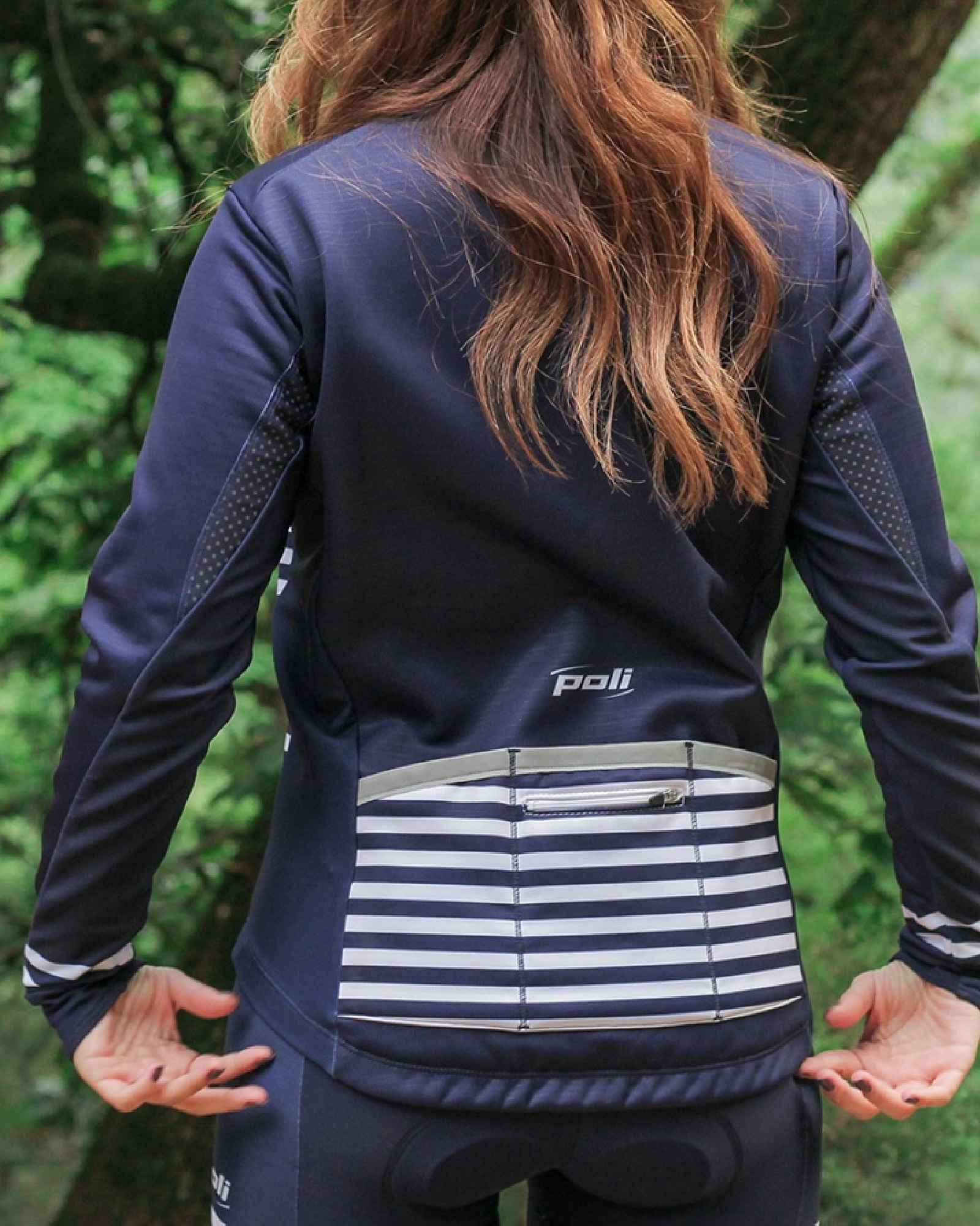 Veste de cyclisme hiver pour femme Celeste Marinière