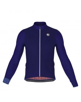 Maillot vélo manches longues unisexe - FANFAN POLI LAB | BLEU CLAIR