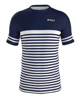 Tee-shirt sport ajusté personnalisable Marinière