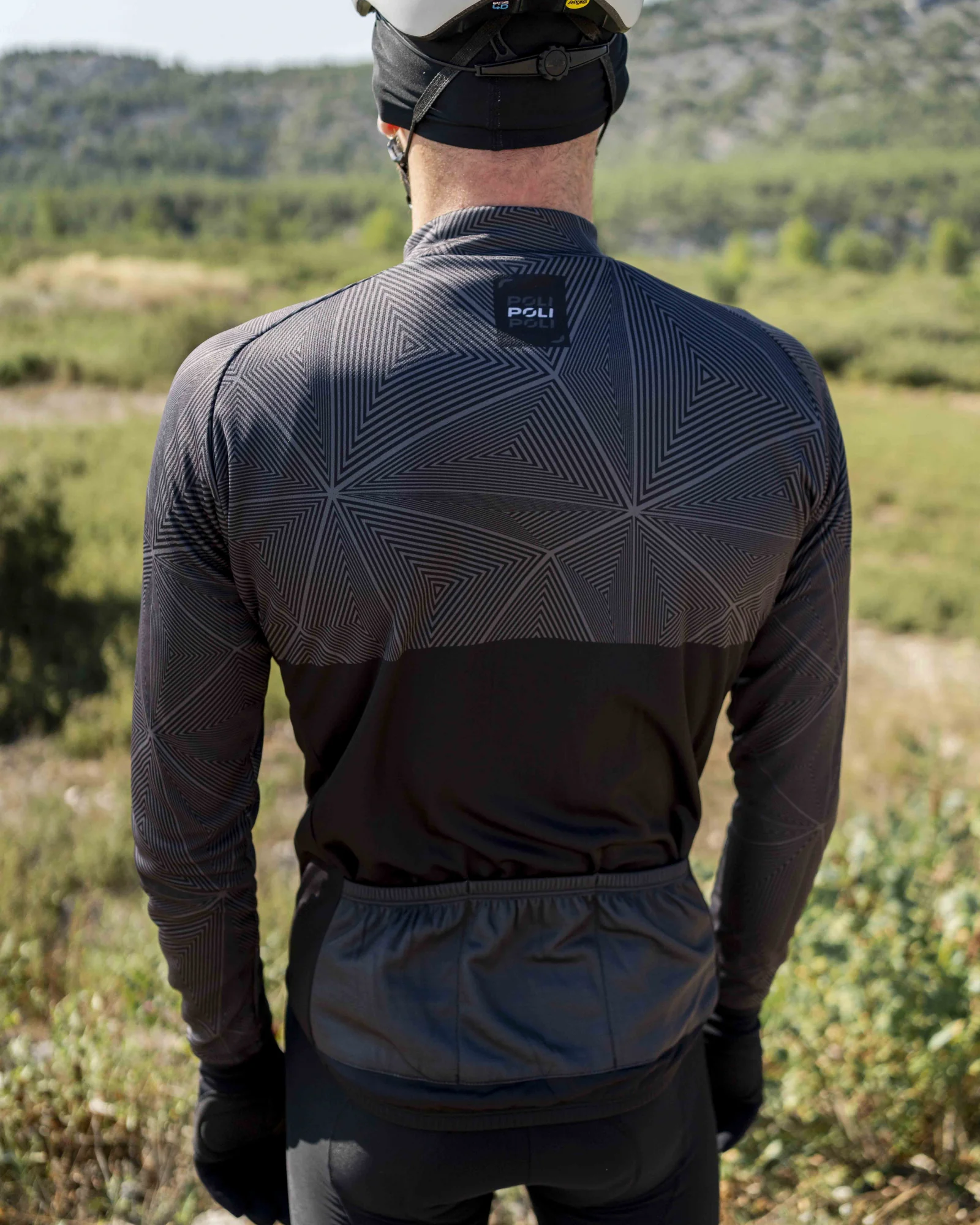 Maillot De Cyclisme Manches Longues Weimostar Pour Homme - Noir, Polyester Respirant - 3 Poches Arrière, Fermeture éclair Métal