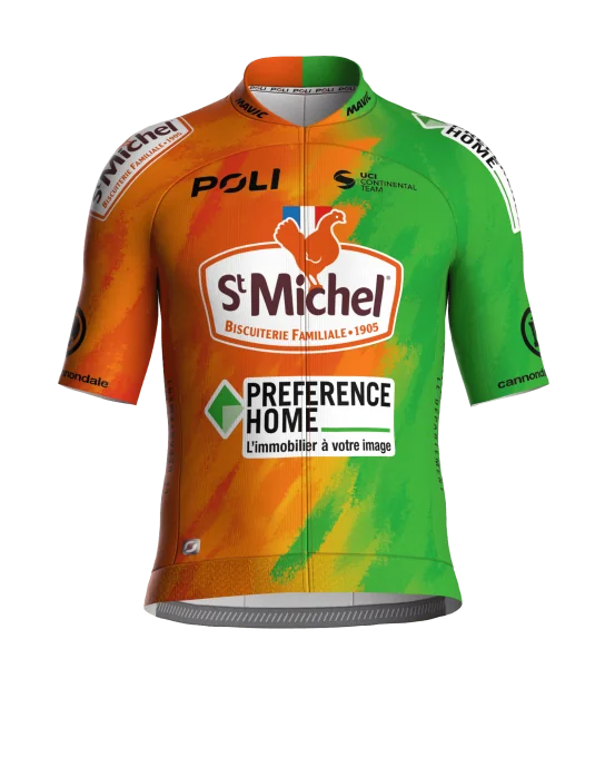Maillot Cyclisme pro unisexe - ST MICHEL - PREFERENCE HOME - AUBER 93