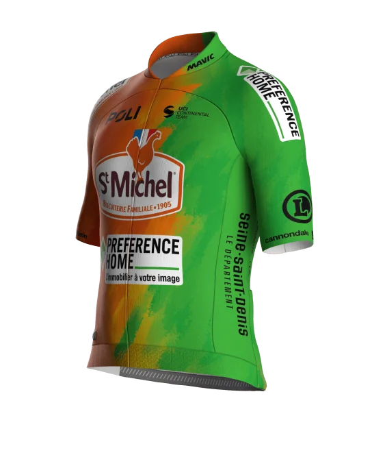 Maillot Cyclisme pro unisexe - ST MICHEL - PREFERENCE HOME - AUBER 93