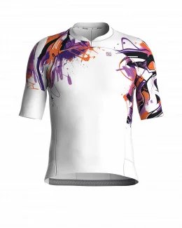 Maillot cyclisme premium sans zip unisexe - FRESK | BLANC