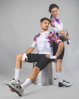 Maillot cyclisme premium été unisexe - FRESK | BLANC