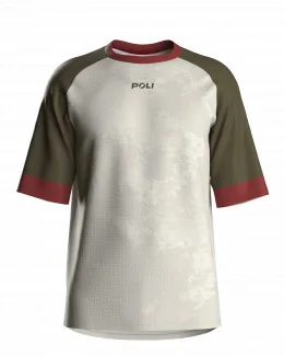 Maillot VTT manches courtes unisexe - SIERRA | BEIGE