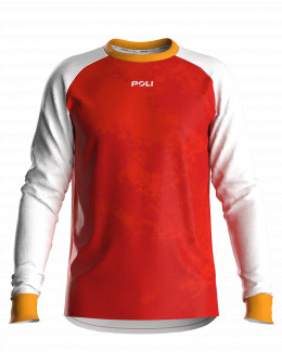 Maillot VTT manches longues unisexe - SIERRA | ROUGE