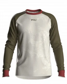 Maillot VTT manches longues unisexe - SIERRA | BEIGE