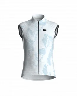 Maillot cyclisme sans manches unisexe - CARRARE | BLEU CLAIR