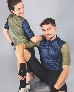 Gilet cyclisme sans manches unisexe - PRISME | BLEU MARINE