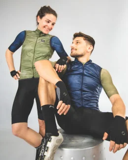 Gilet cyclisme sans manches unisexe - PRISME | KAKI