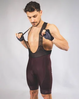 Cuissard cyclisme unisexe - PRISME | MARRON