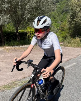 Maillot cyclisme enfant - CARRARE | BLANC