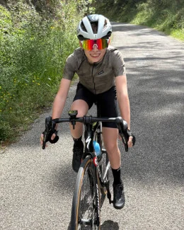 Maillot cyclisme enfant - CARRARE | KAKI