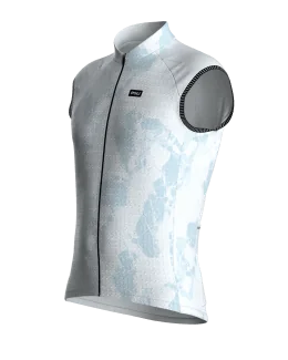 Maillot cyclisme sans manches unisexe - CARRARE | BLEU CLAIR