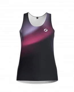Débardeur running femme - SPECTRA | ROSE/NOIR