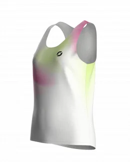 Débardeur running femme - SPECTRA | ROSE/BLANC