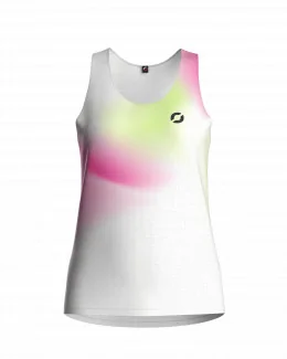 Débardeur running femme - SPECTRA | ROSE/BLANC