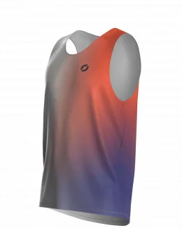 Débardeur running homme - PHOTON | ORANGE/VIOLET
