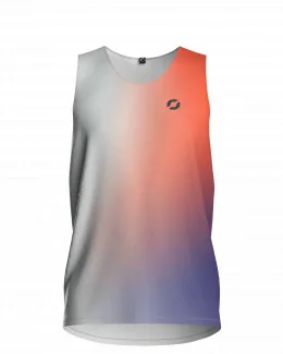 Débardeur running homme - PHOTON | ORANGE/VIOLET