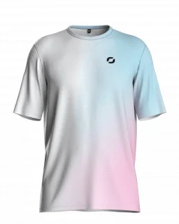 T-shirt running homme - PHOTON | BLEU/ROSE
