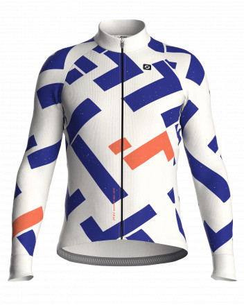 Maillot vélo manches longues unisexe - GRIDCUT