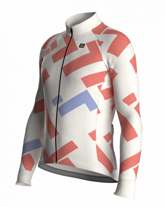 Maillot vélo manches longues unisexe - GRIDCUT