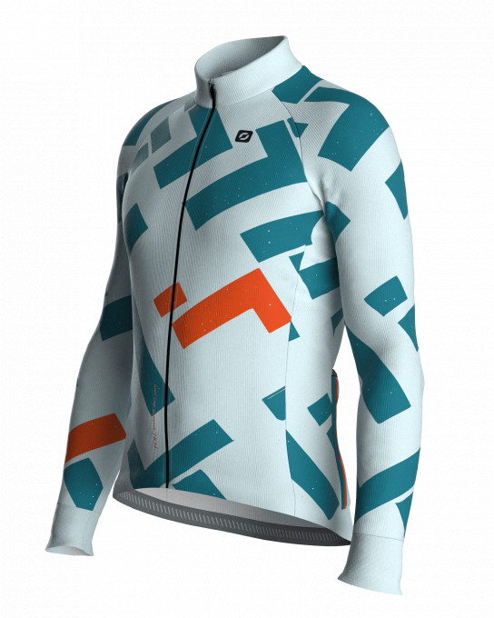 Maillot vélo manches longues unisexe - GRIDCUT