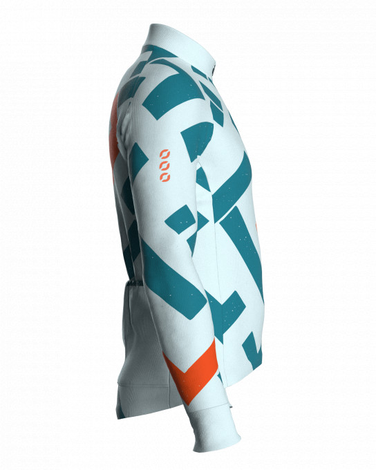 Maillot vélo manches longues unisexe - GRIDCUT