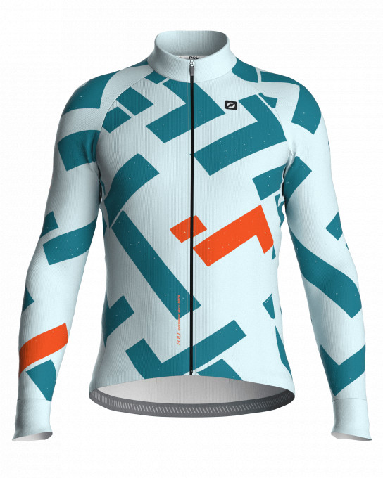 Maillot vélo manches longues unisexe - GRIDCUT