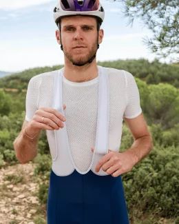 Collant cycliste à bretelles homme - DANIEL ESSENTIEL | BLEU MARINE