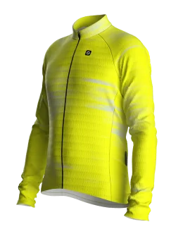 Maillot vélo manches longues unisexe - NEODRIFT | JAUNE FLUO