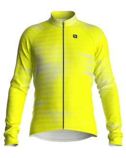 Maillot vélo manches longues unisexe - NEODRIFT | JAUNE FLUO