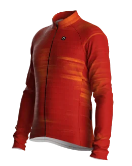 Maillot vélo manches longues unisexe - NEODRIFT | ROUGE