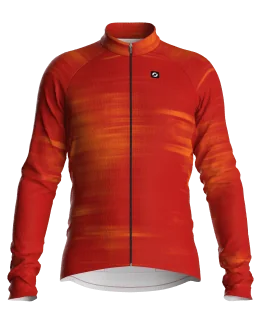 Maillot vélo manches longues unisexe - NEODRIFT | ROUGE