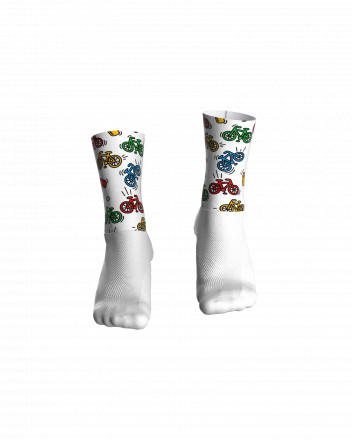 Paire de chaussettes cyclisme aéro - LOOPIE