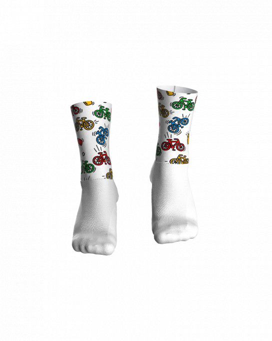 Paire de chaussettes cyclisme aéro - LOOPIE