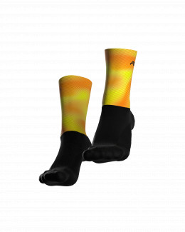 Paire de chaussettes cyclisme aéro - CHROMEA | ORANGE