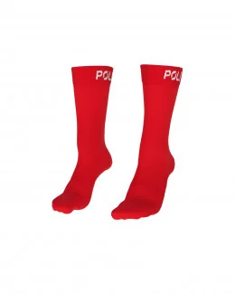 Paire de chaussettes cyclisme Q-SKIN Logo | ROUGE