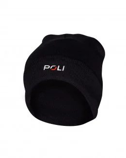 Bonnet tricoté POLI | NOIR