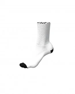 Paire de chaussettes cyclisme TANDEM POLI LAB | BLANC