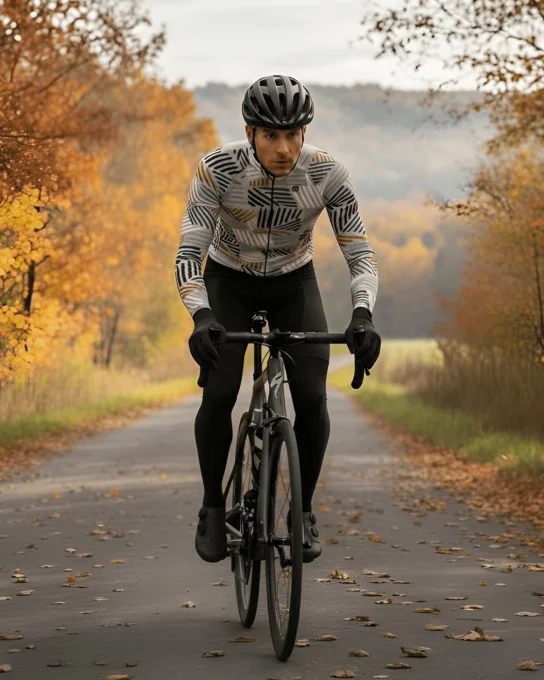 Maillot vélo manches longues unisexe - SCRIBLA