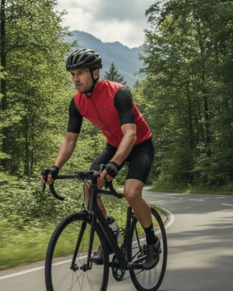 Gilet cyclisme sans manches unisexe - GILL | ROUGE