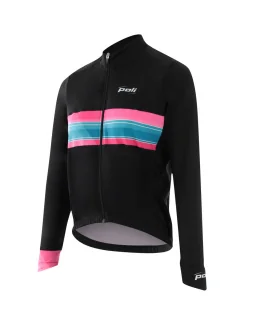 Reconditionné - Maillot femme manches longues GARANCE - Très Bon État | NOIR/ROSE/BLEU