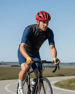 Gilet cyclisme sans manches unisexe - GILL | NOIR