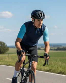 Gilet cyclisme sans manches unisexe - GILL | BLEU MARINE