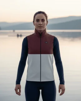 Gilet d'aviron sans manche unisexe - TIDAL | Terracotta