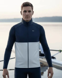 Gilet d'aviron sans manche unisexe - TIDAL | BLEU MARINE