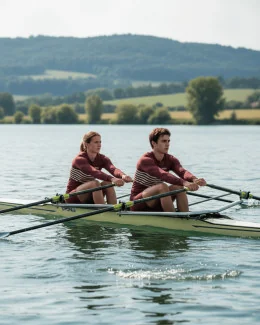 T-shirt d'aviron unisexe - LINARIS | Terracotta