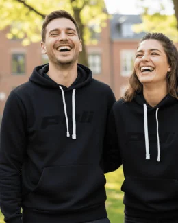 Sweat molleton à capuche | NOIR